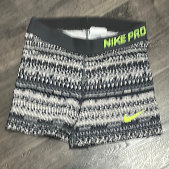 Nike Pants - Nike pro  Black and Gray Athletic Shorts with Dynamic Design